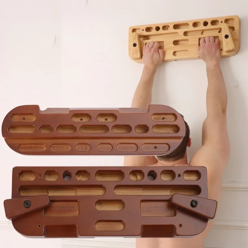Portable Wooden Climbing Hangboard - gal1