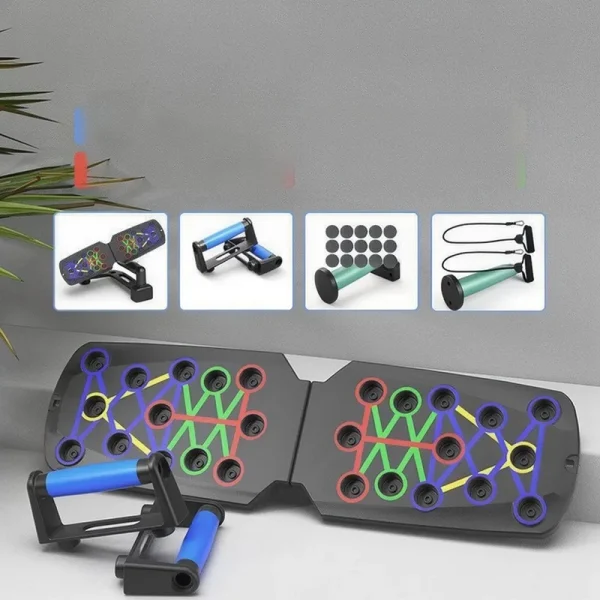 Foldable Push-Up Board with Timer and Counter - gal3