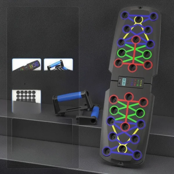 Foldable Push-Up Board with Timer and Counter - gal4