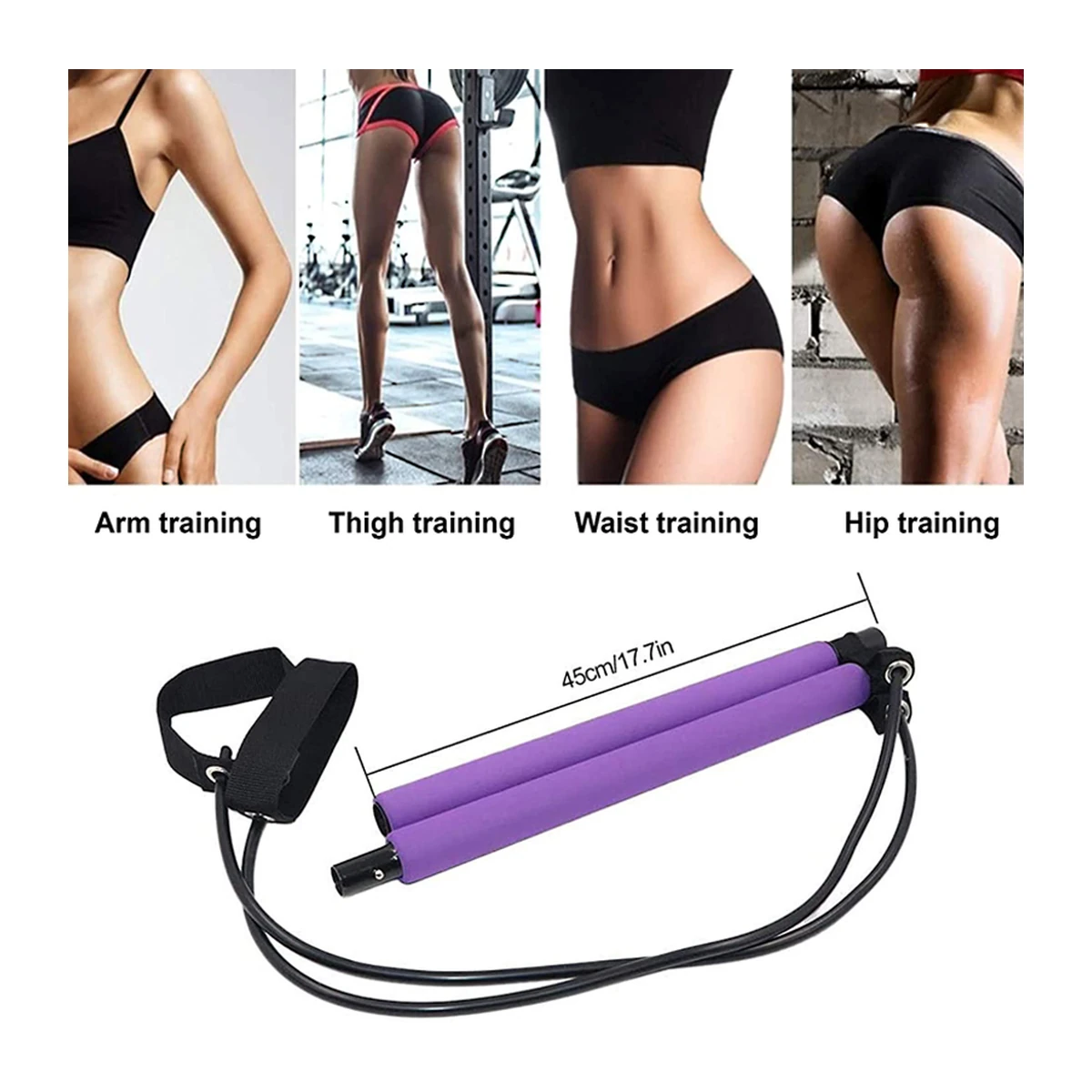 Pilates bar training guide with exercise examples
